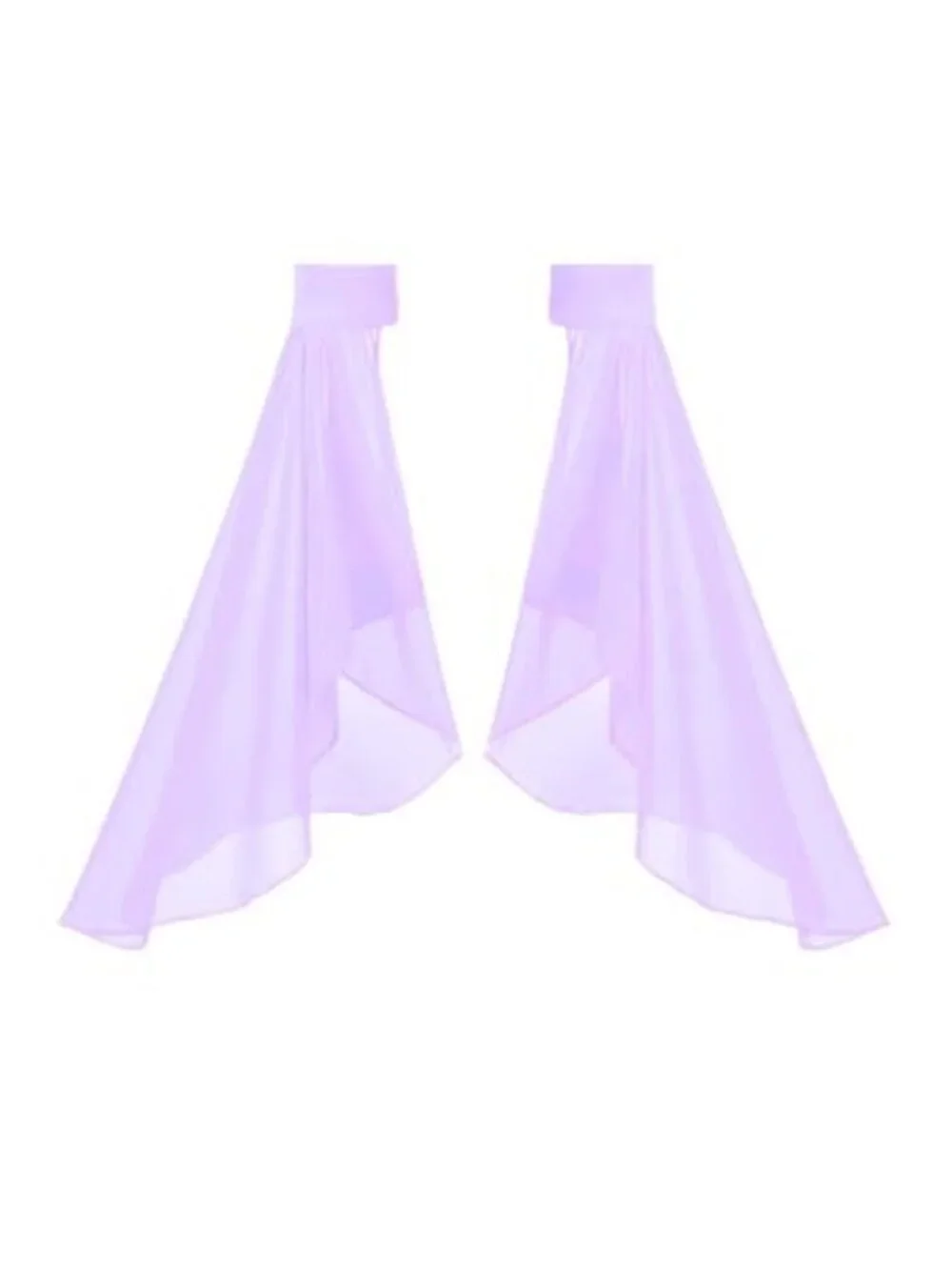 Chiffon Detachable Bell Sleeves Wedding Dress Accessories Arm Covers Victorian